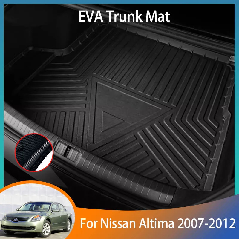 Car Rear Trunk Mat For Nissan Altima 2007 2008 2009 2010 2011 2012 L32 Waterproof Protective Anti-Slip Storage Pad Accessories