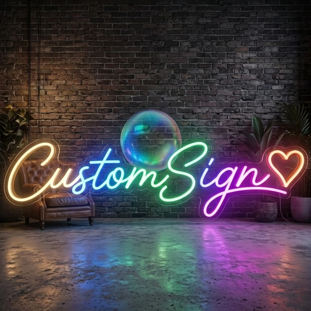Custom RGB Neon Signs  | Custom Name LED Light Sign Birthday Gift Home Decor Personalized Gifts for Teens Weddings Parties Bars