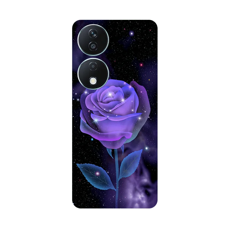 Funda para Honor X7b  Flores  Lobo  Funda de silicona suave para el móvil Honor X7B X 7b CLK-LX1 CLK-LX2 Carcasa HonorX7B  Fundas Antichoque