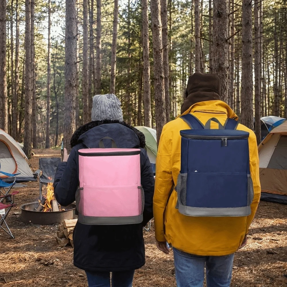 Large Capacity Travel Cooler Backpack Waterproof Leakproof Insulated Picnic Bag Lightweight Thermal Insulated Lunch Cooler Bag