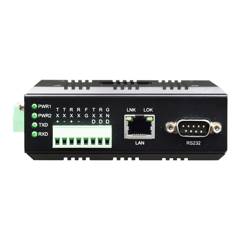 Cheap Price Serial Ethernet Converter 1 Channel Rs232 To Ethernet Server Industrial Rail Rs422 To Ethernet
