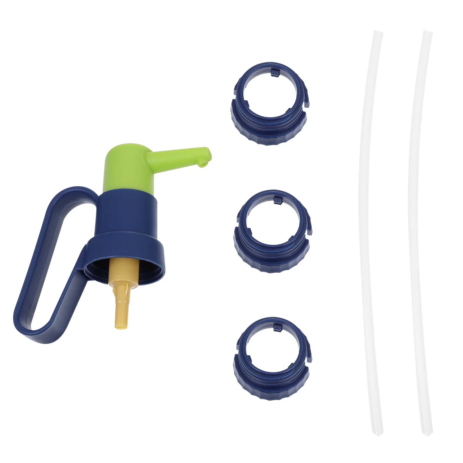 

Multi function Bottle Pump Presser Blue Green Replaceable Ketchup Dispenser Compact Design Long term Use Sealed Moistureproof