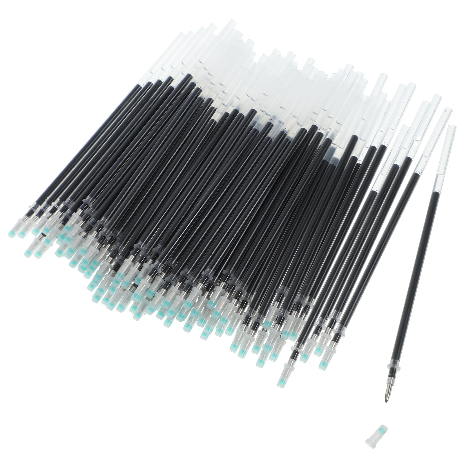 100Pcs Creative Pen Refills Smooth Ink for Office Study Portable Replacement Refills Writing Stationery Tools