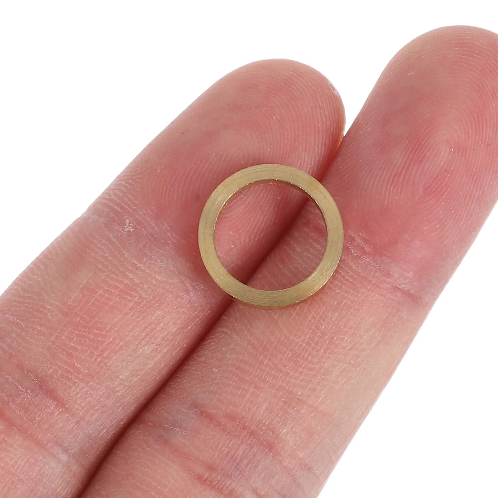 

10 Pcs Door Hinge Gasket Cabinet Pads Hardware Spacers Balanced Washers Copper Gaskets Brass Shims