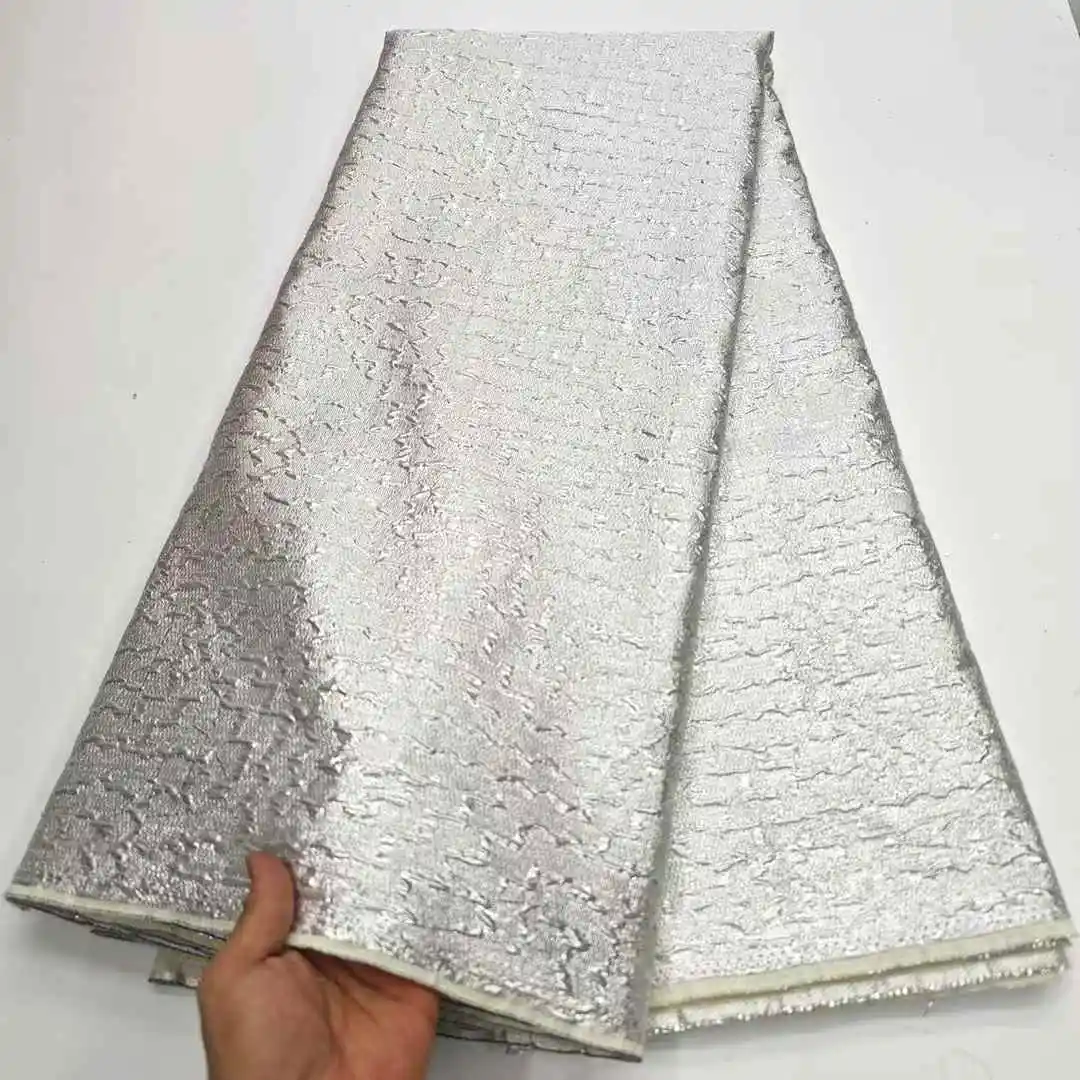 Newest Luxury African Laces Latest Jacquard Lace Fabric High Quality Nigerian Jacqurad Lace For Party Wedding Lace Lace