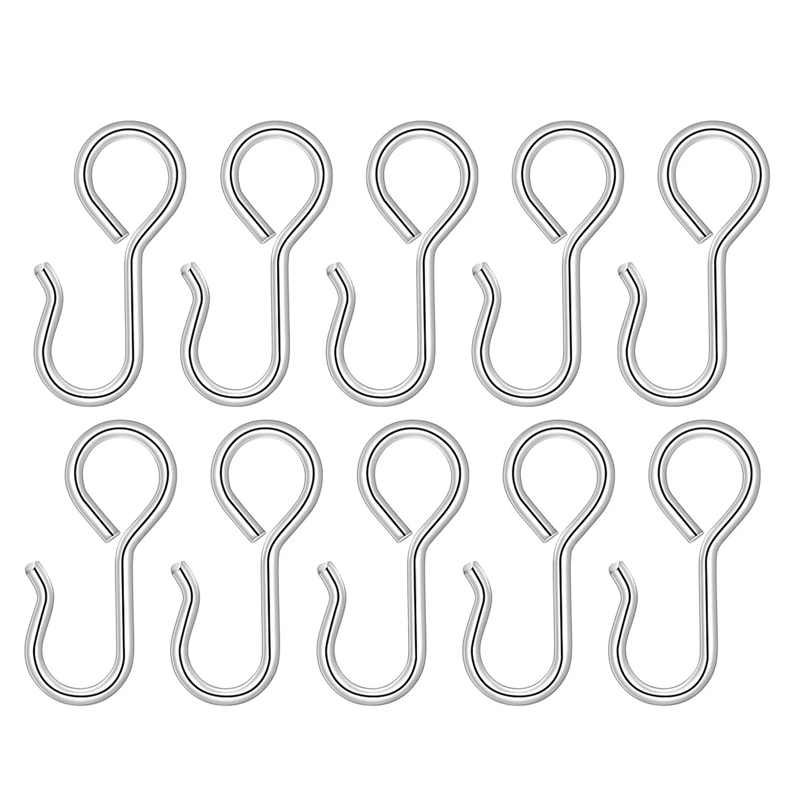 

10Pcs Standard Car Seat Cover Metal S-Hooks Fixing Clips for Auto Seat Cushions Headrest Cover Secure Locking Car Organizer