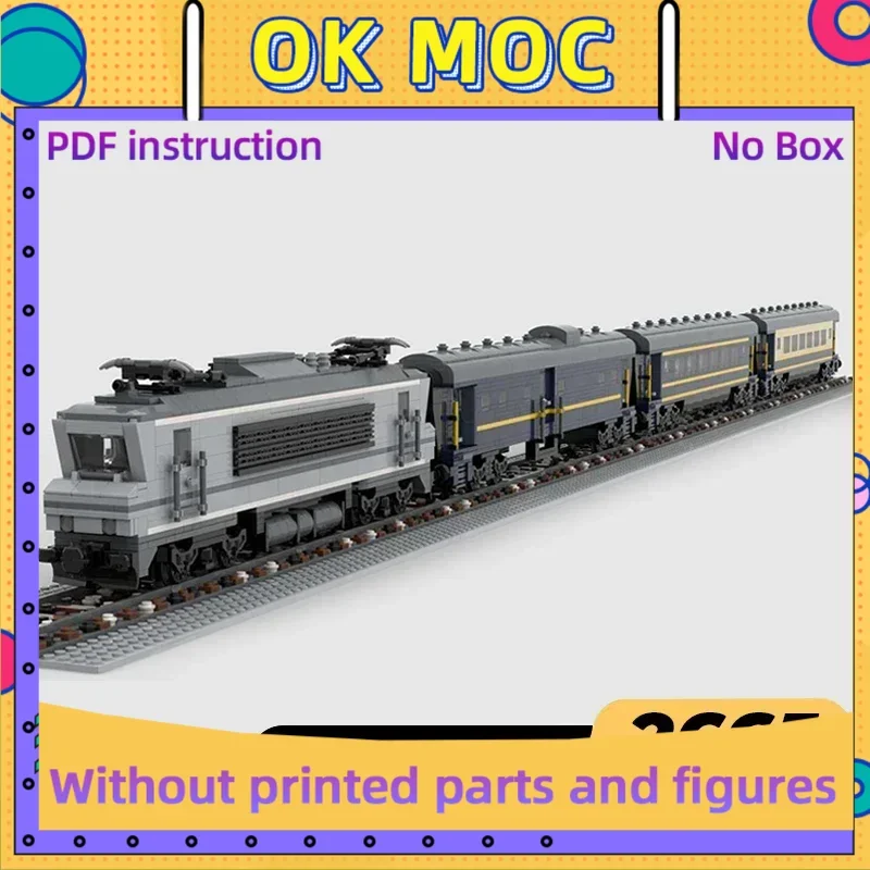 Bloques técnicos Moc, modelo de coche Orient Express, tren de lujo, bloques de construcción modulares, regalos, juguetes para niños, juegos DIY de montaje