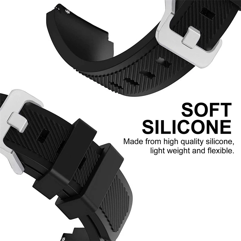 Silicone Band For Amazfit GTR 4 3 Pro 2 2e GTR 47mm Watchband 22mm Watch Strap Sport Bracelet For Amazfit Stratos Pace 2 2S 3