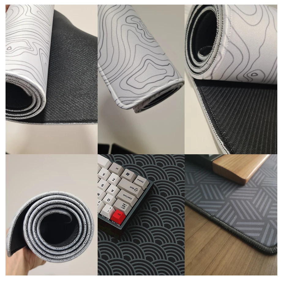 Alas Mouse Gaming Deskmat hitam dan putih, alas Mouse Laptop bantalan Keyboard kecepatan Gamer komputer Deskmat XXL besar 900x400mm