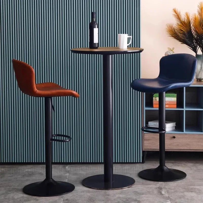 

High Bank Reception Stools Kitchen Bar Ergonomic Rotating Cafe Nordic Stools For Kitchen Bar Plastic Stuhl Garden Furniture WZ