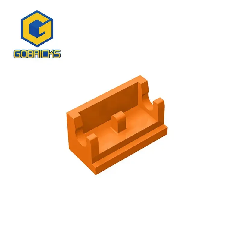 Gobricks 1 قطعة MOC المفصلي الطوب 1x2 قاعدة متوافقة مع 3937 نموذج اللبنات أجزاء الاطفال التعليمية التجمع اللعب الهدايا