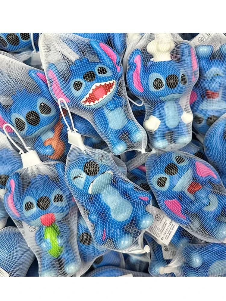 6 stks Kawaii Cartoon Lilo & Stitch Decompressie Speelgoed Trage Rebound Stress Figuren kinderen Gift Collectible Speelgoed - afbeelding 2
