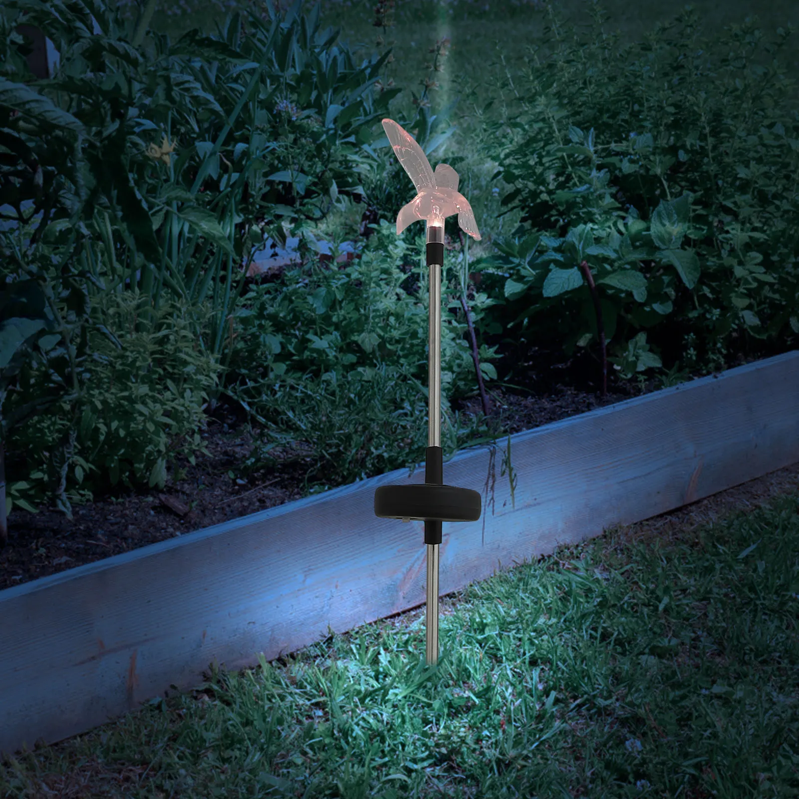 

Solar Garden Lights Waterproof LED Lawn Light Outdoor Yard Lighting ABS Solar Pathway Mini Lamp Post Modern Landscape