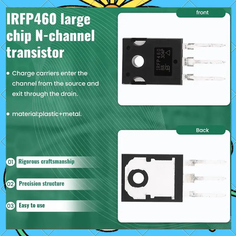 

5Pcs 5X IRFP460 20A 500V Power MOSFET N-Channel Transistor-[A51I]