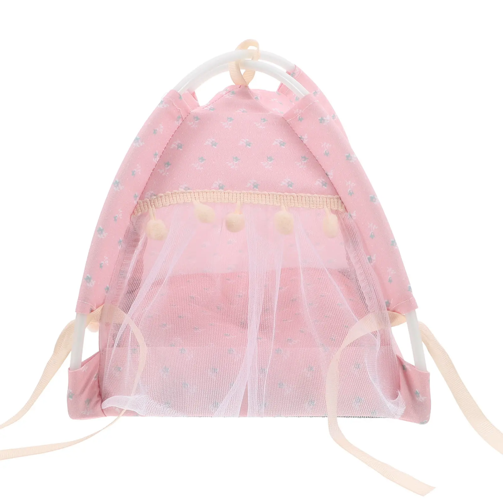 

Миниатюрная палатка для кукольного домика в масштабе 1:12, реалистичная тканевая палатка для игр на открытом воздухе, декор для микромира, мини-палатка