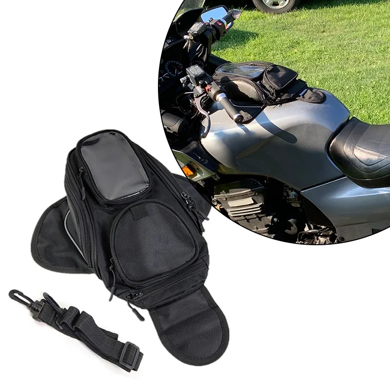 Motorcycle Magnetic Tank Bag Waterproof Motorbike Saddle Bag Shoulder Bag Backpack Luggage Phone Case Holder For IPhone Xiaomi