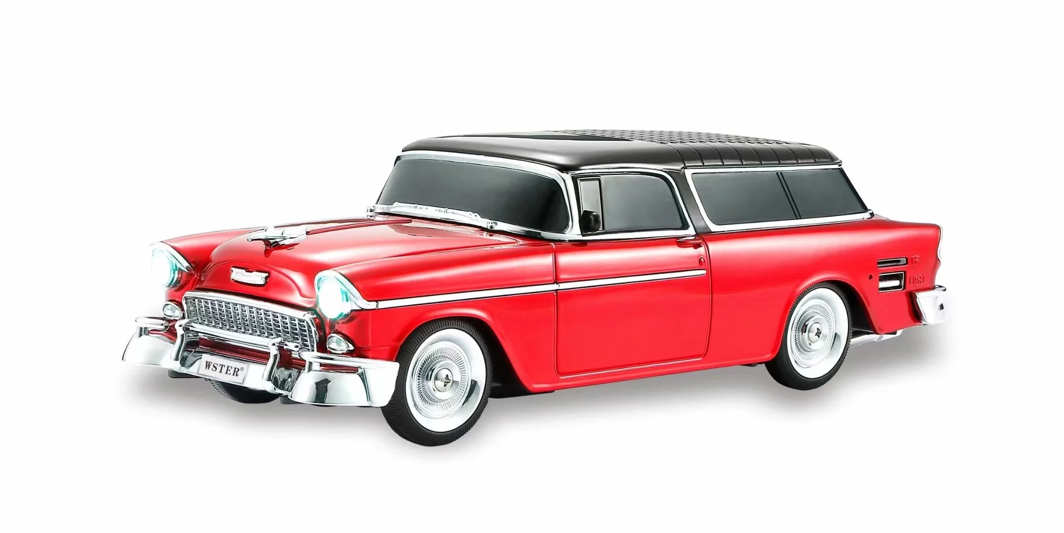 スマート スピーカー 1/18 USB microSD 1955 ベルエアワゴン EONKO WS-1955 Nomad Deep Bass Car Shaped Bluetooth Speaker with TF