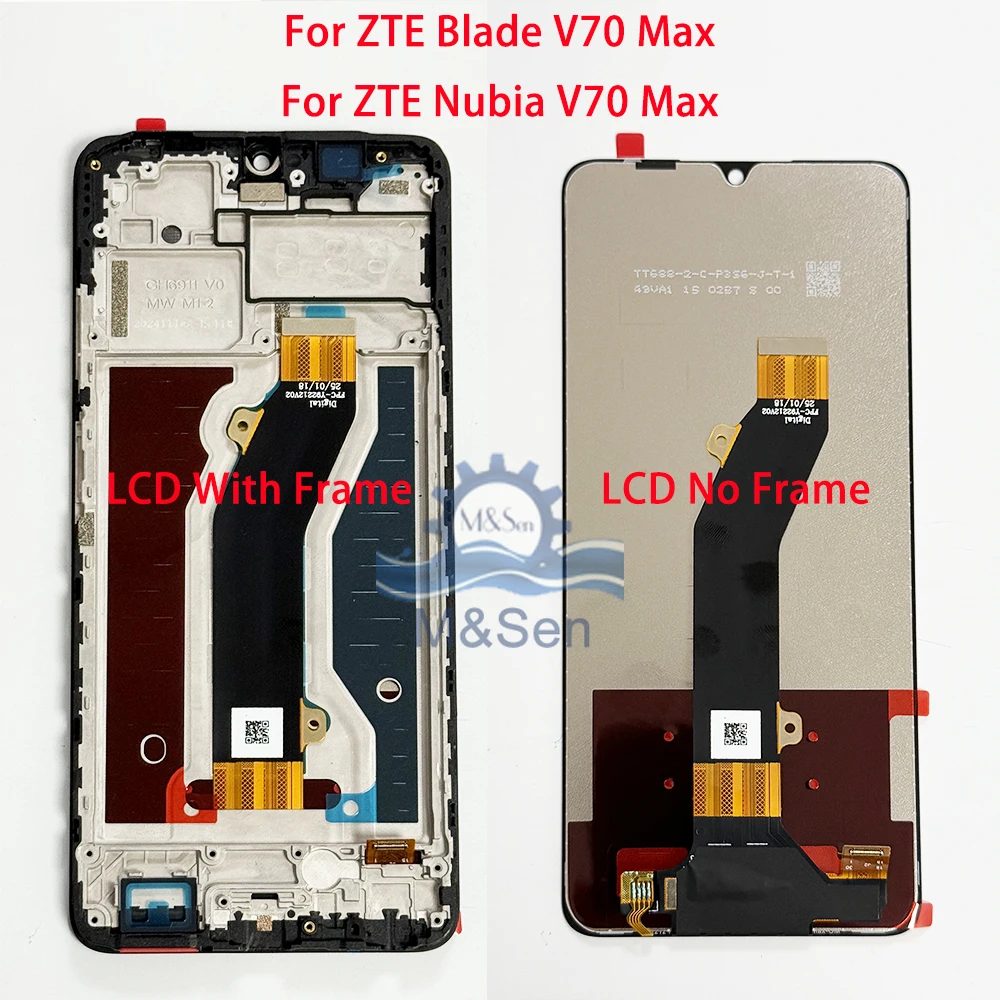 Oryginalny wyświetlacz LCD do ZTE Blade V70 Vita, Nubia V70, Axon 70 Lite, ekran do ZTE Blade V70 Max, Nubia V70Max, ramka. — zdjęcie produktu 2