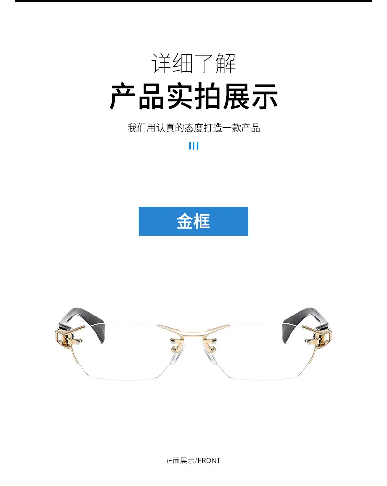 0 ~ +4.0 Photochrome Lesebrille Unbegrenztes Modell Anti-Blaulicht-Lesebrille Neutral HD Robuste Brille – Detail 6