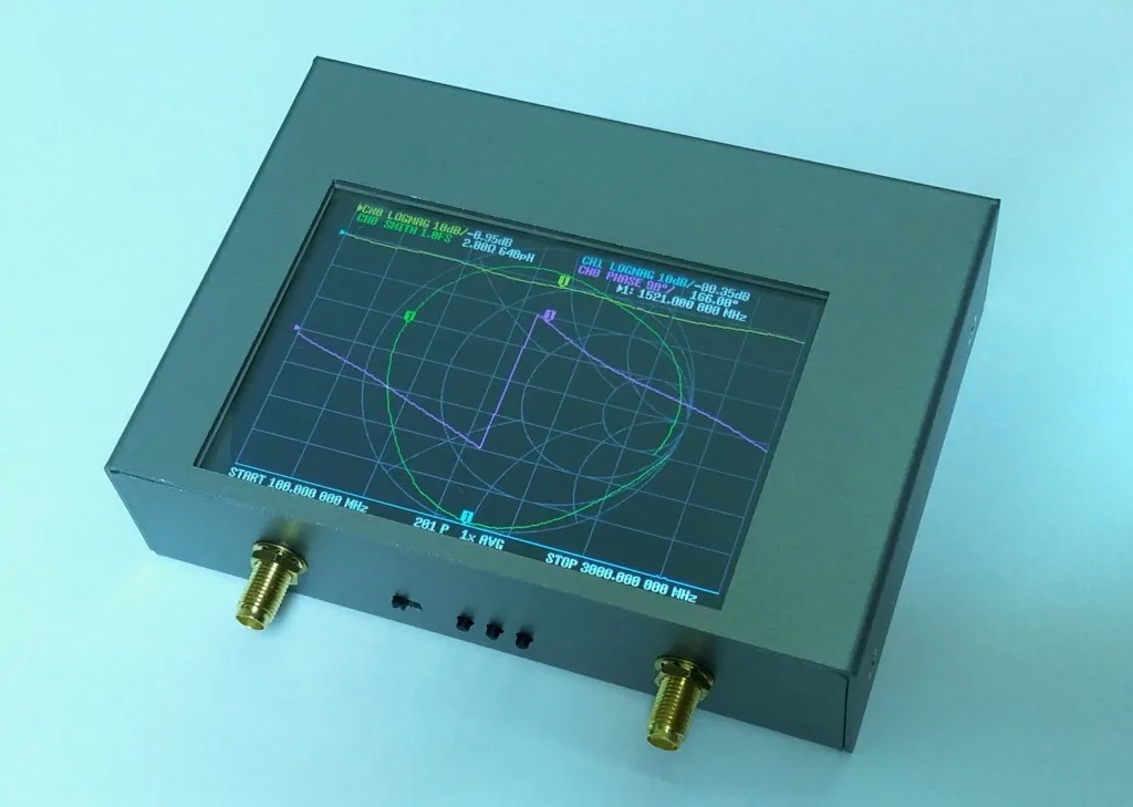 Imagem -02 - Analisador de Rede Original 50khz4ghz do Vetor de Nanovna v2 Plus4 Polegada 4ghz Frequência Ultraelevada de Ondas Curtas Vhf 70-90db com Bateria de 3200mah