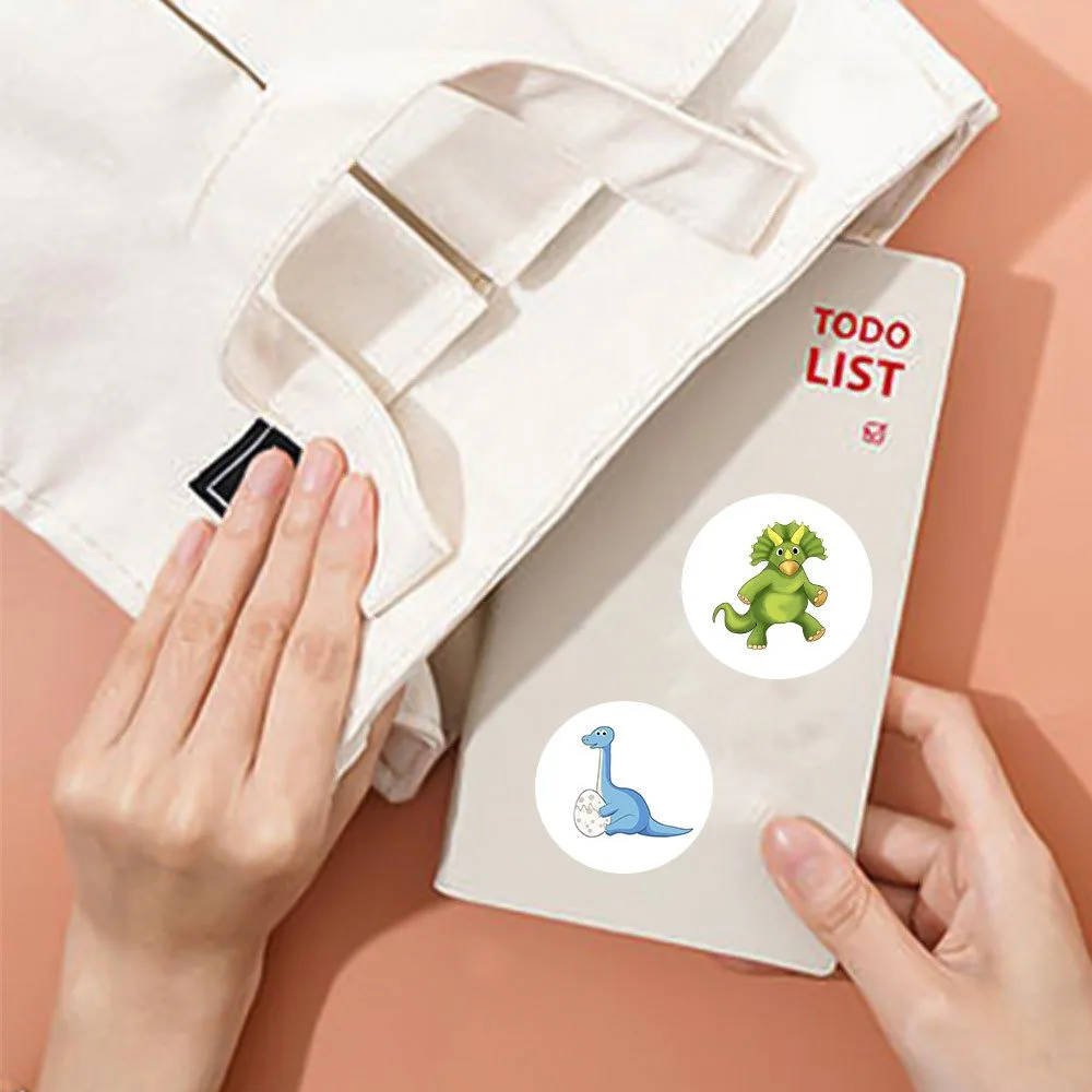 NEW 100-500PCS Cartoon Stickers Photocard Decor Animal Packaging Stickers for Children Pack Rolling Stickers Roll Kids TZ304