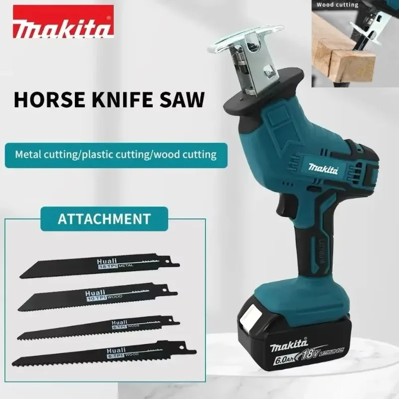 

Makita ML-505 18V Brushless Cordless Reciprocating Saw Electric Power Tool Portable Wood Metal Pipe Cutting Chain Saw.