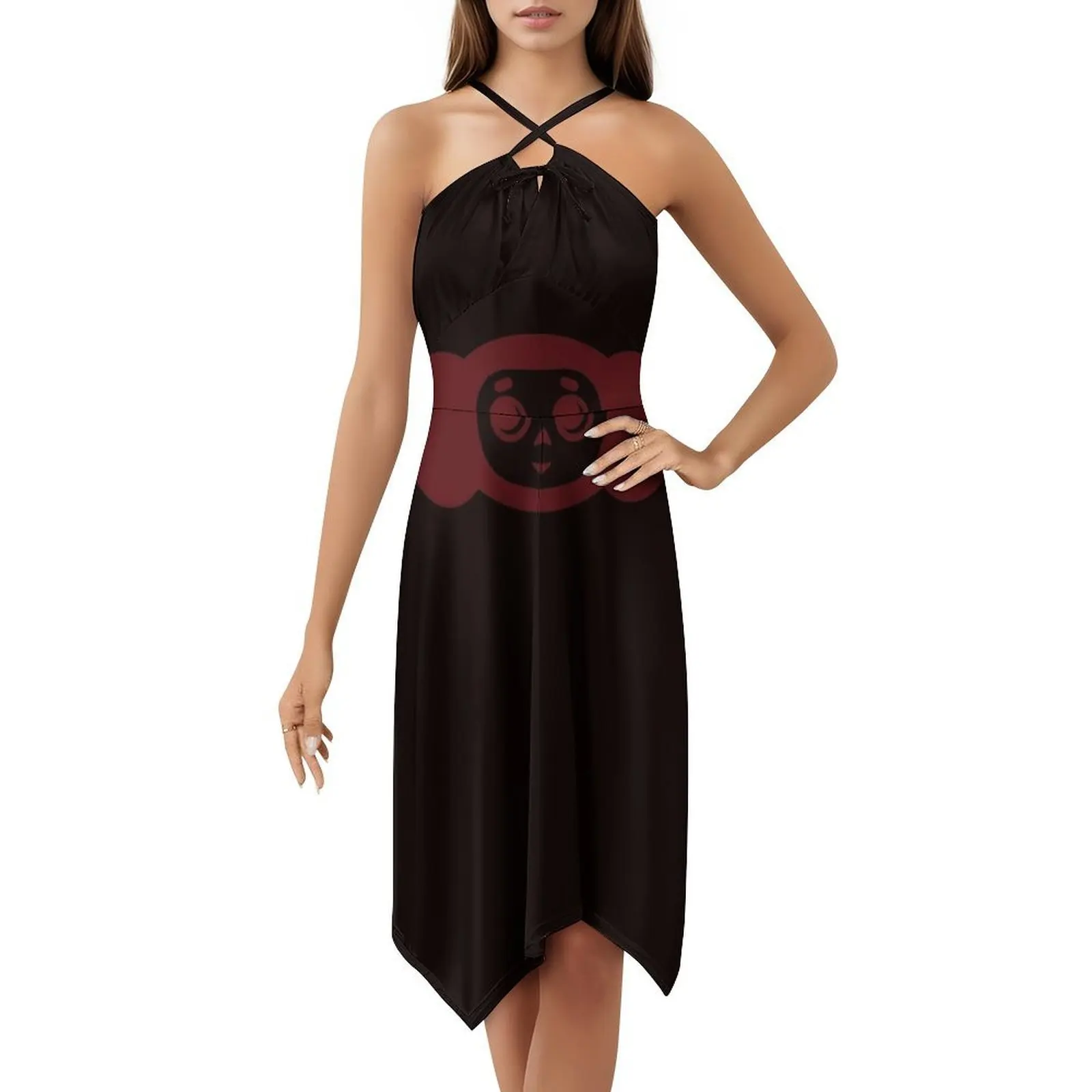 فستان Cheburashka كارتوني كلاسيكي بوهو أنيق أنيق لحفلات الزفاف على الشاطئ فستان سهرة كلاسيكي من Cheburashka #5