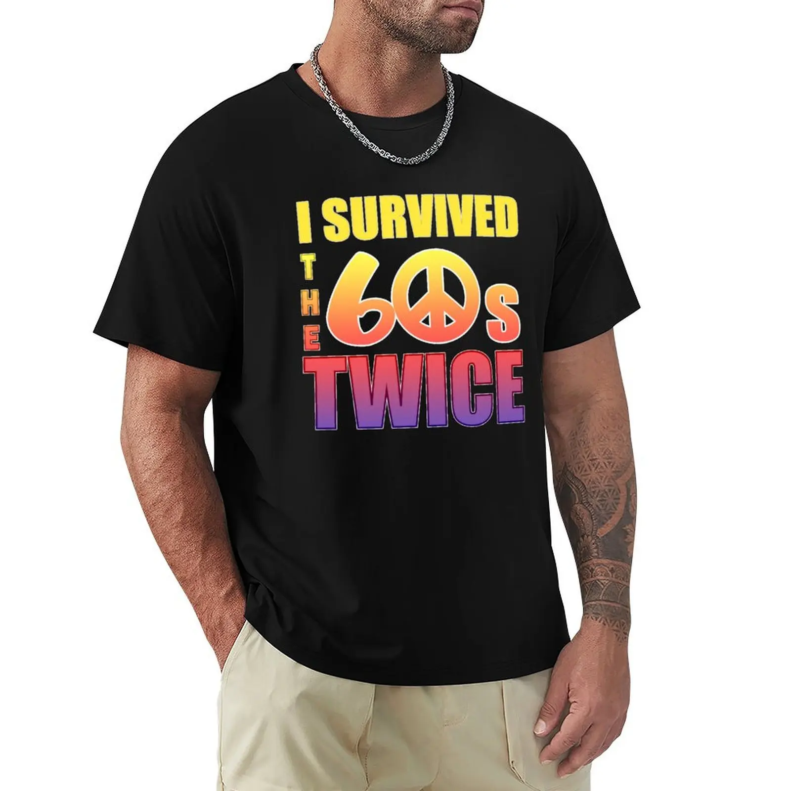 I Survived The Sixties Twice T-Shirt cheap stuff anime clothes graphic tees men