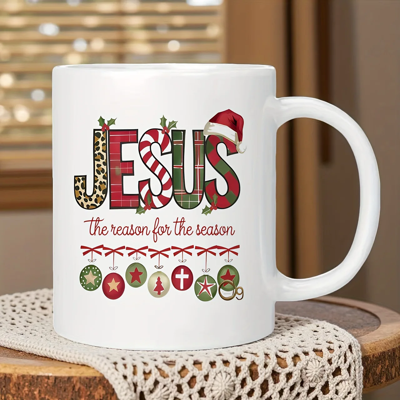 Cross-border coffee cup belt holiday design is the perfect gift for mom, dad, grandparents and friends Multicolored mug