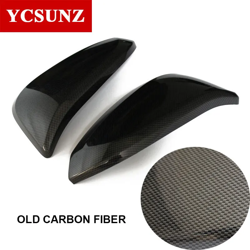 carbon fiber chrome Side Mirror Cover Parts Black Mirror Trim For Toyota Fortuner hilux Sw4 revo rocco 2016-2019 2020