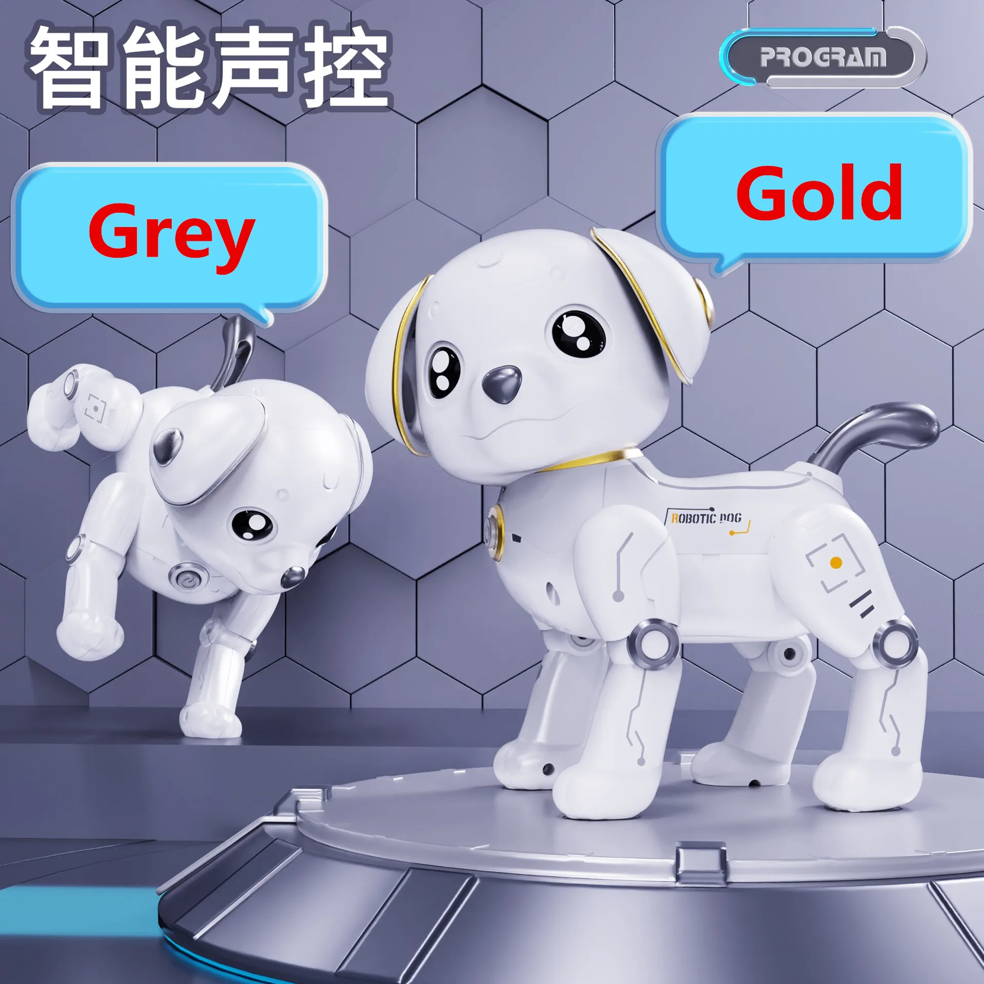 Intelligent Remote Control Robot Dog  Touch Function & Voice Control - Smart Programmable Robotic Animal Chinese Version