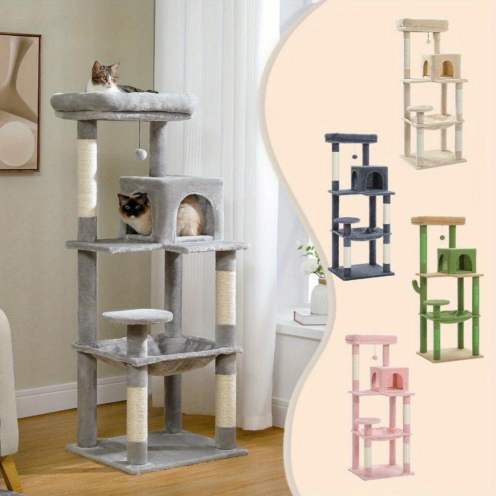 

PAWZ Road Cat Tree Tower Scratching Posts Cat Condo Trees for Large Cats Bed Toy