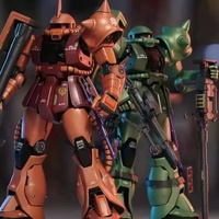 HG 1/144 GTO 015 MS-05 Zakuchar Aznable Red Special Edition Robot Assembly Model Kit Action Doll Collectible Toy for Children