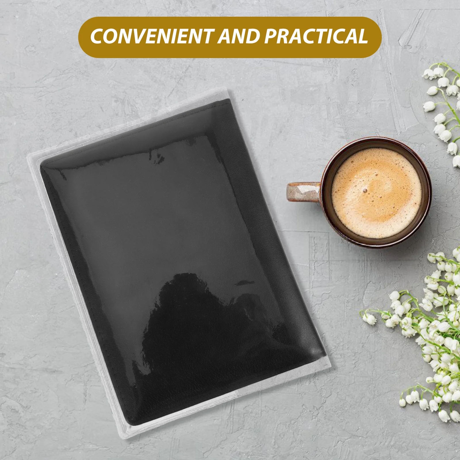 A6 Transparent Clear PVC Planner Cover Sleeve Protective Book Jacket for Loose Leaf Notebook Scrapbook