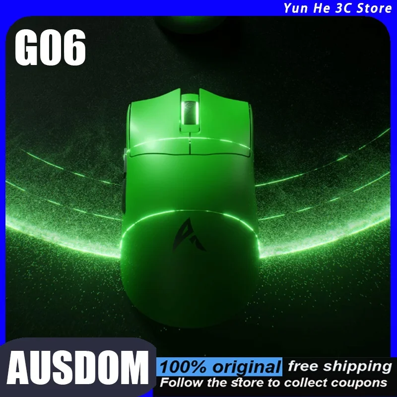Ausdom G06 Wireless Mouse Triple-mode Gaming Low Latency 128 MHz 20000 Polling RateIdeal for Desktop PC Esports Gamers Sapphire