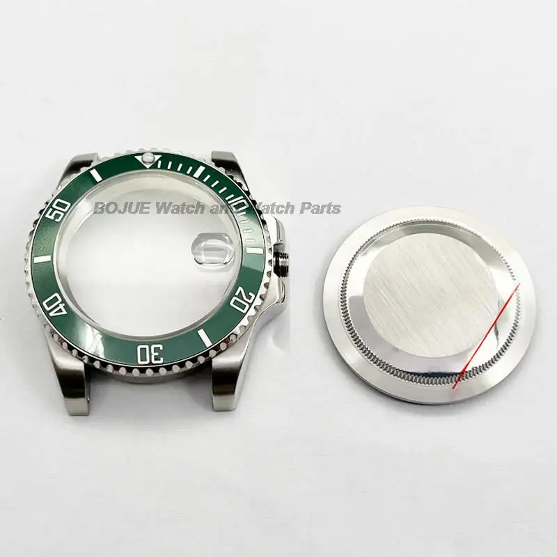 40mm NH35 Case Watch Men Ceramic Bezel Stainless Steel Sapphire Glass Watch Parts for Submariner Yachtmaster nh35 nh36 Movement