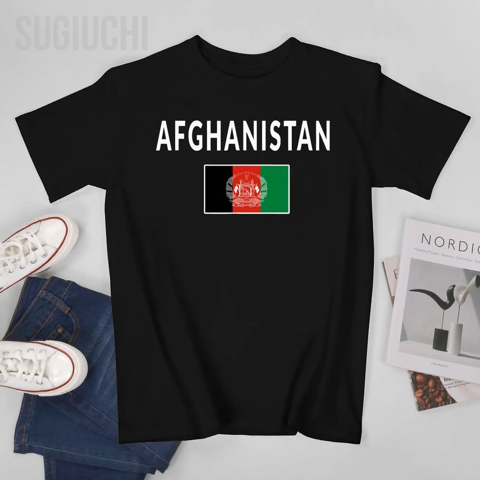 Men Afghanistan Afghani Tee Flag Souvenir Gift Tshirt Tees O-neck T Shirts Women Boys 100% Cotton Short T-Shirt Unisex