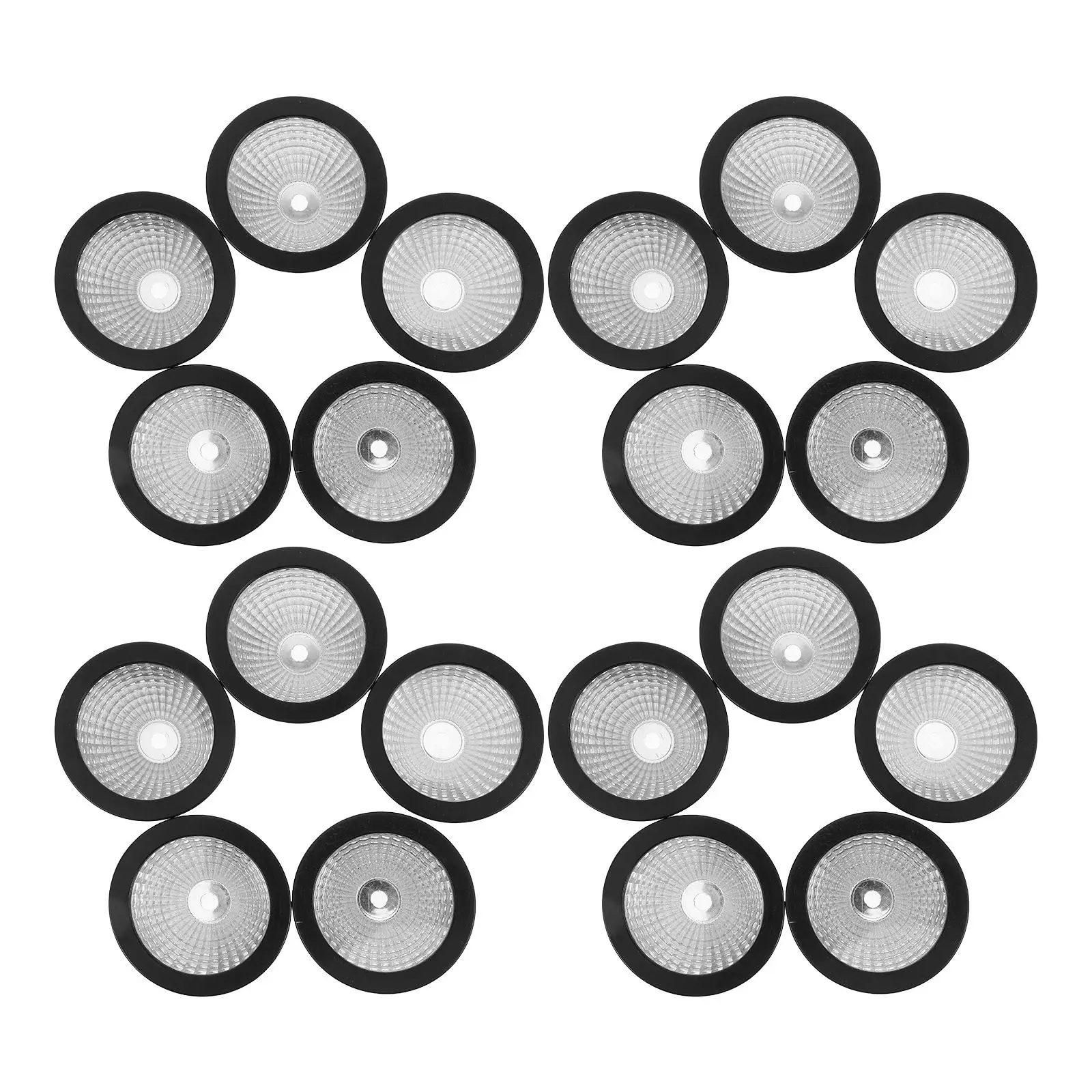 

50 Pcs Solar Spotlight Cup 5 3cm Plastic Statue Guard Downlight Cover Accessories Waterproof Night Lighting Garden