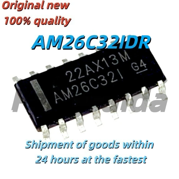 5PCS Brand New Original AM26C32IDR AM26C32CDR SOIC-16 Four-Channel Differential Line Receiver Chip