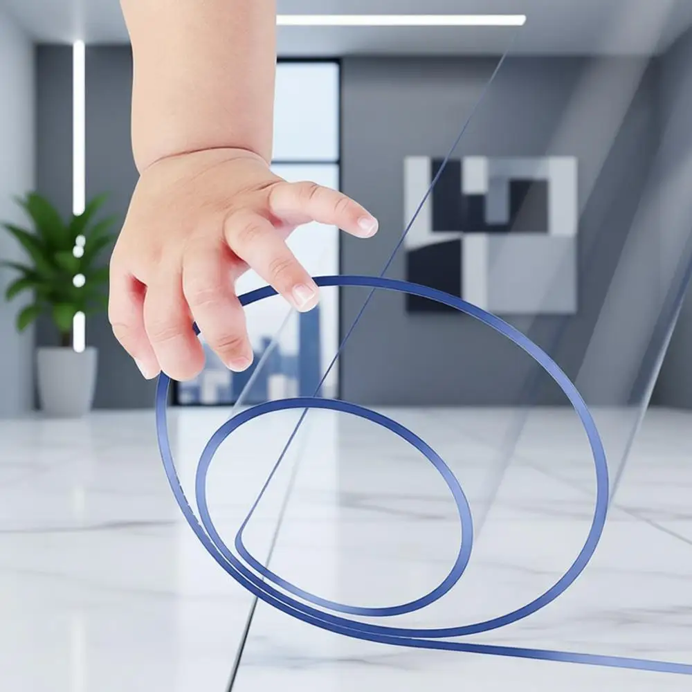 

Clear Vinyl Table Protector 1.5mm Thick Desk Pad Cover Waterproof Plastic Table Mat for Dining Coffee Tables, Office Desks, and