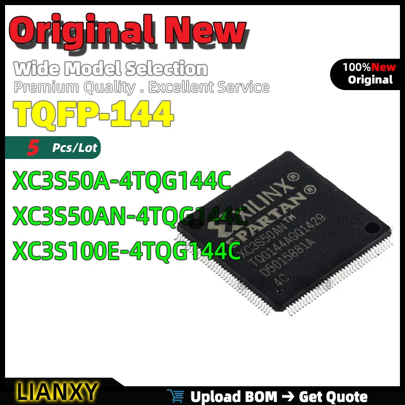

5pcs TQFP-144 XC3S50A-4TQG144C XC3S50AN-4TQG144C XC3S100E-4TQG144C FPGA New Original