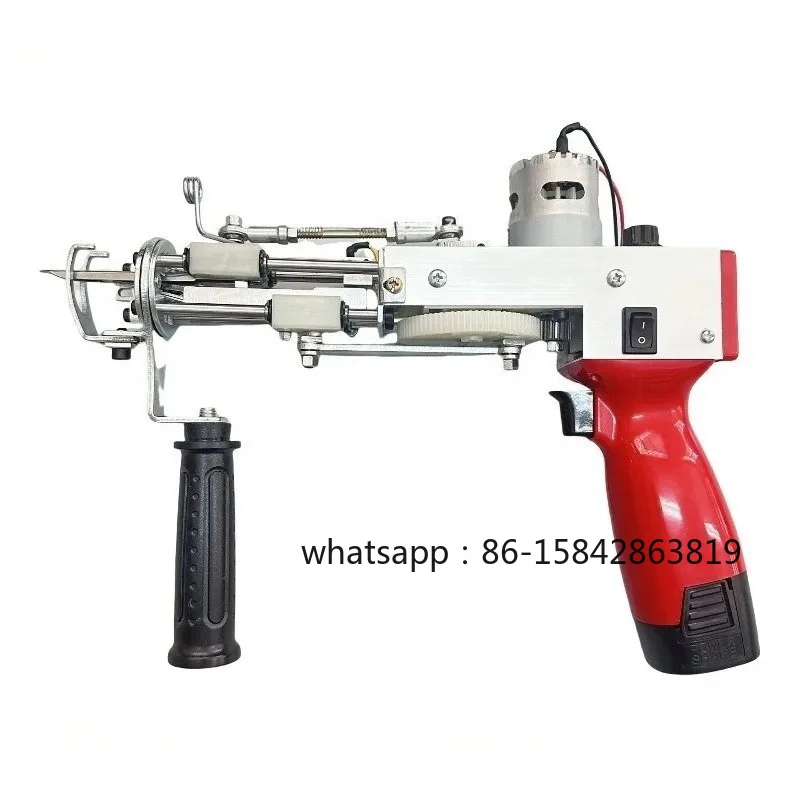 Handheld 2‑in‑1 Wireless Tufting Gun Set, Cut & Loop Pile Carpet Rug Weaving DIY Craft Tool Kit