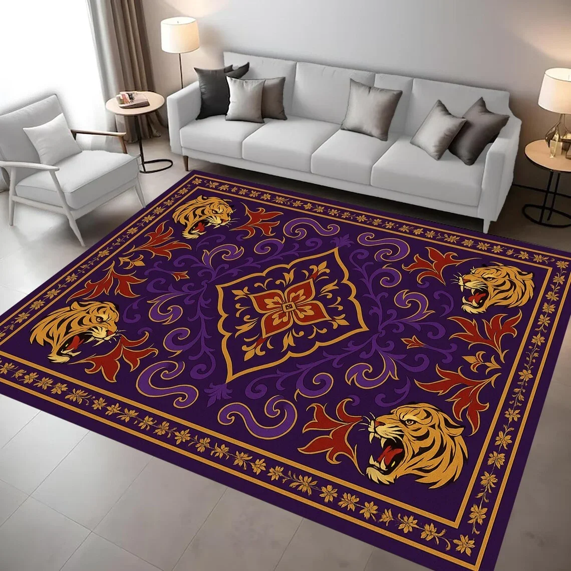 Aladdin Rug, Aladdin Magic Carpet, Fantastic Living Room Rug,  Ethnic Minimalist Custom  Floor Area