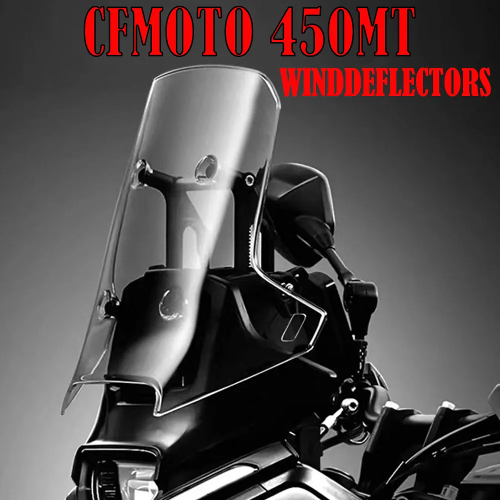 

For CFMOTO 450MT 450mt Windshield Motorcycle Heightening And Widening Windshield 2024 450 MT 450mt Modification Accessories
