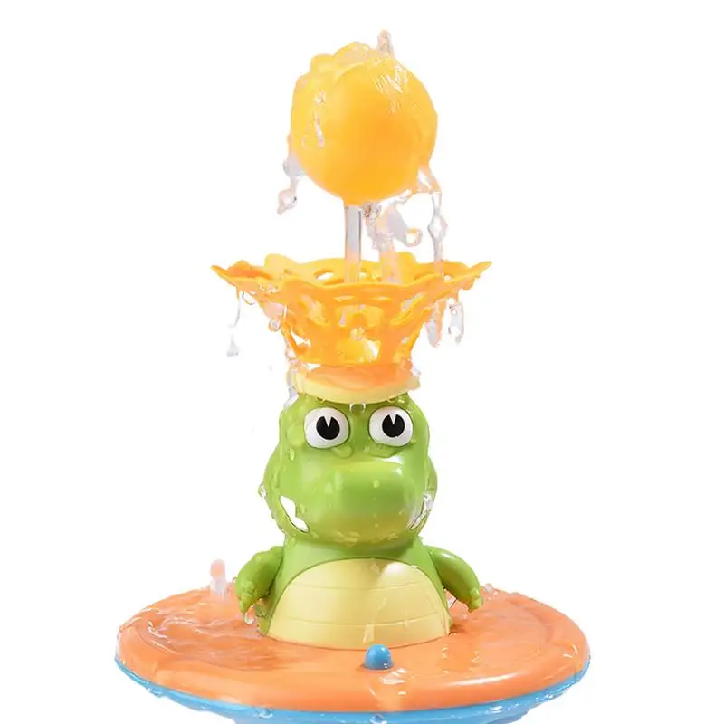 

Crocodile Bath Toys Battery-Powered Baby Crocodile Bath Toy Automatic Water Sprinkler Bathtub Toys 5 Modes Water Spraying Bath