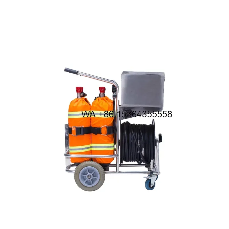 Wmwmnu Industrial Positive Pressure Air Supplied Respirator System for 2 Users Confined Space Work Tank Cleaning Fire