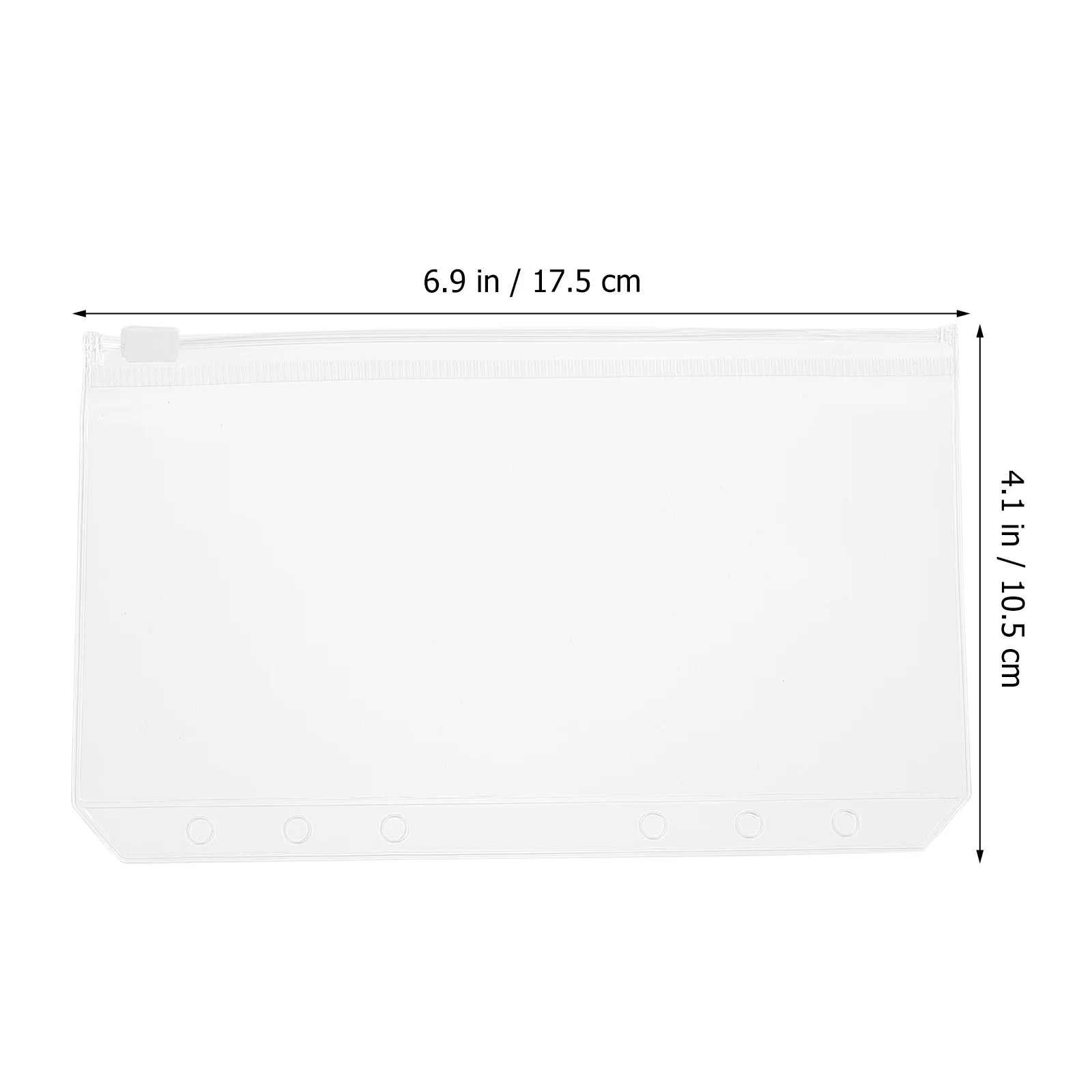 

12 Pcs Loose Leaf Zipper Bag Binder Pockets 6 Holes A6 Notebook Planners Storage A6 Binder Pockets Folders Document Files