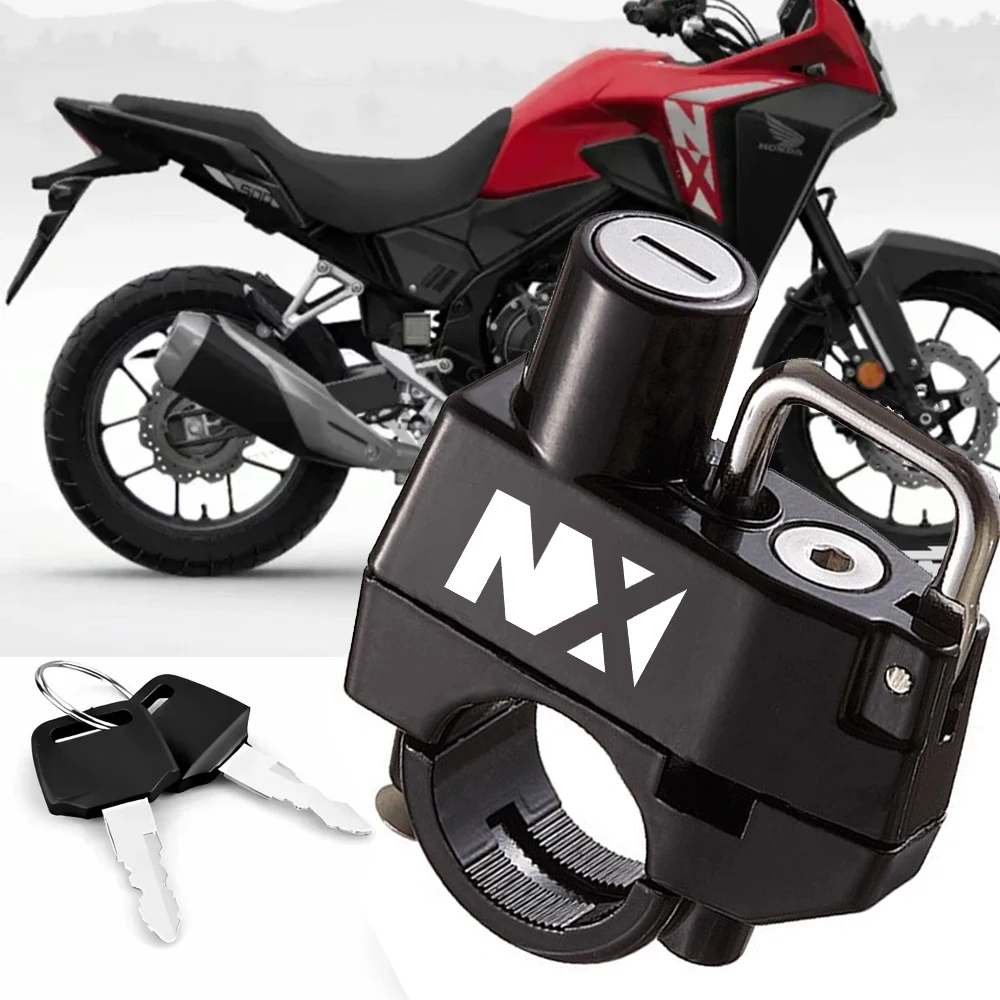 New Motorcycle CNC Helmet Lock For HONDA NX400 NX500 NX 400 500 2024-2026 Anti-theft Locker Helmet Lock Locking Device Rustproof