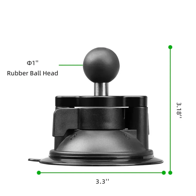 Mobile Phone Holder Car Mount GPS Twist-Lock Composite Suction Cup Base with Ball Vehicle Windshields for RAM Mounts