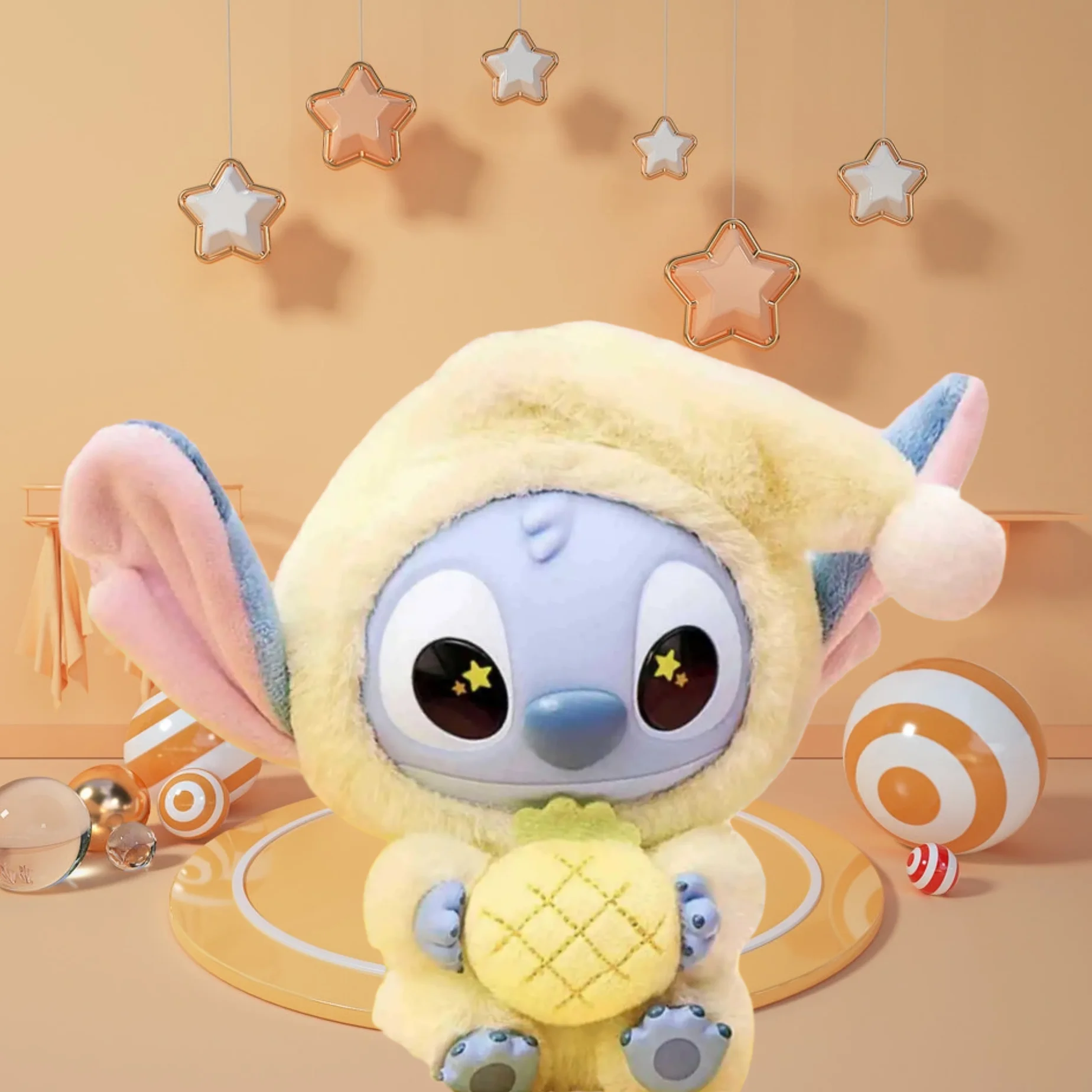Disney Stitch "Late-Night Bites"-serie – pluche dierenfeest blinde doos speelgoed, schattige pluche poppen, decoratieve geschenken